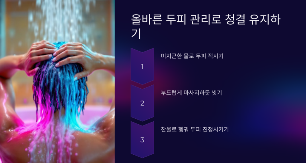 올바른 두피 관리로 청결 유지하기